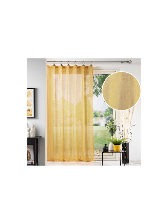 Douceur d'Intérieur Curtain with Grommet Yellow 140x240cm