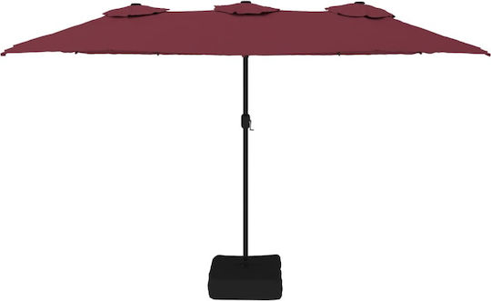 Garten- und Terrassen-Sonnenschirm Rundschreiben Aluminium Burgundisch F4.49xH2.45m