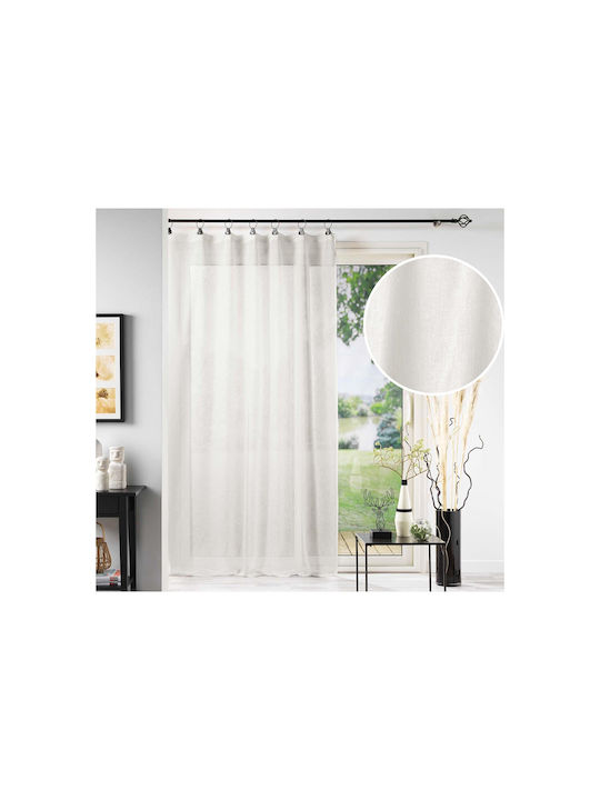 Douceur d'Intérieur Κουρτίνα με Τρουκς Λευκή 140x240εκ.