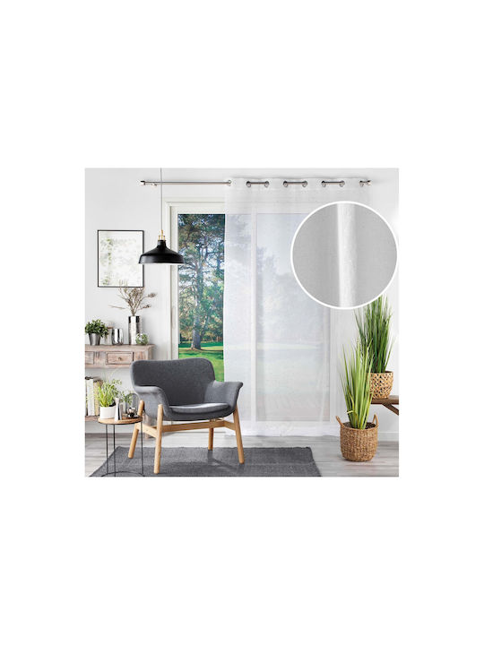 Douceur d'Intérieur Κουρτίνα με Τρουκς Λευκή 140x240εκ.