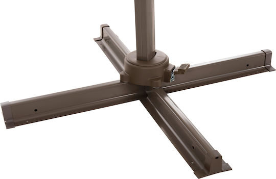Umbrelă Profesională Suspendată Rotundă Din Aluminiu Ecru Φ3m