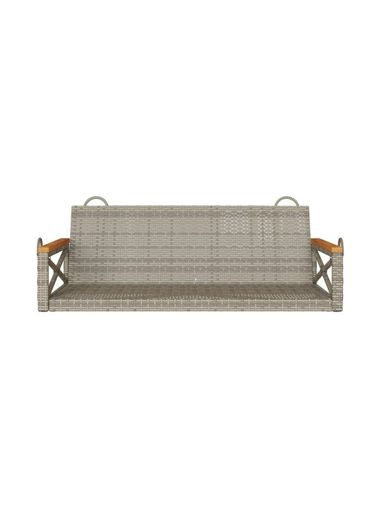 Rattan Swing Gray L109xW62xH40cm
