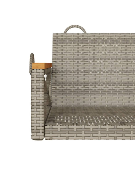 Rattan Swing Gray L109xW62xH40cm