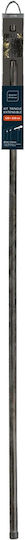 Douceur d'Intérieur Extendable Metallic Curtain Pole Tempo Single Diameter 19mm Length 210-120cm Black/Gold