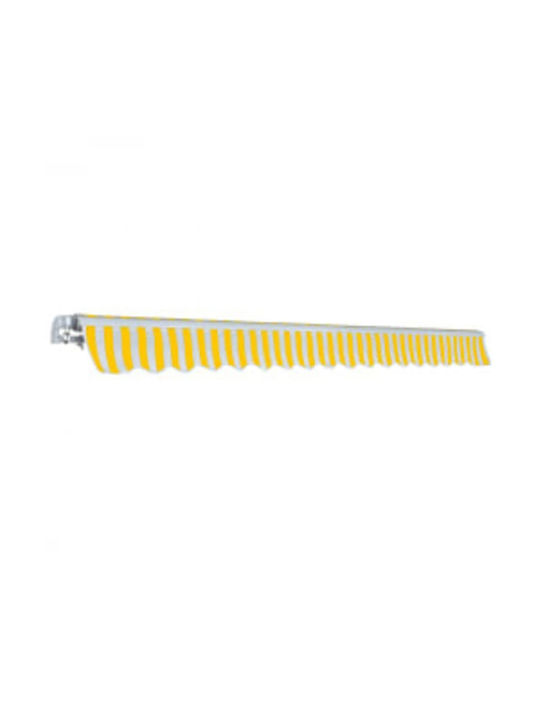 vidaXL Cort Terasă Yellow/White x3m