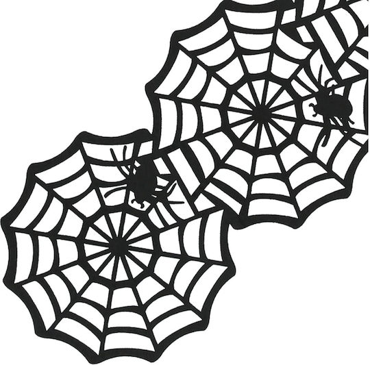 Felt Spider Web Table Runner