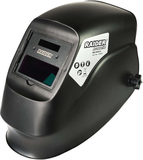 Raider Заваръчна Маска Зрително Поле 90x35мм Черен