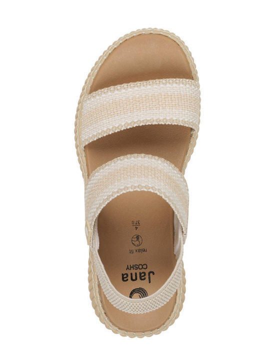 Anatomic Women's Fabric Platform Shoes Beige