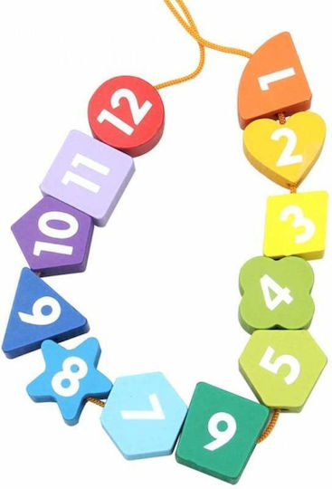 Montessori Εκπαιδευτικό Παιχνίδι Εκμάθησης Ώρας από Ξύλο για 3+ Ετών