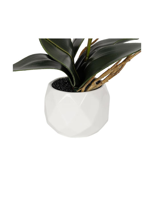 Globostar Artificial Garden Pink Orchid 21075 Διακοσμητικό Φυτό Ροζ Ορχιδέα Υ30cm