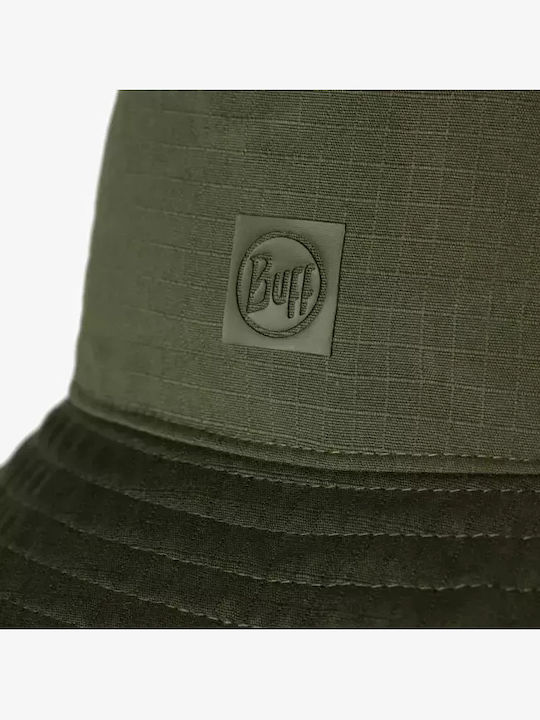 Buff Fabric Men's Hat Bucket Style Khaki