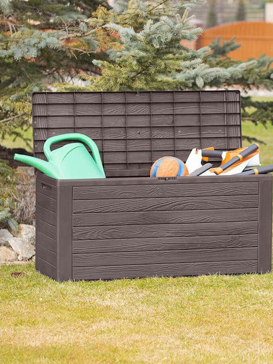 Iliadis Outdoor Storage Box Woodebox Brown L116xW44xH55cm