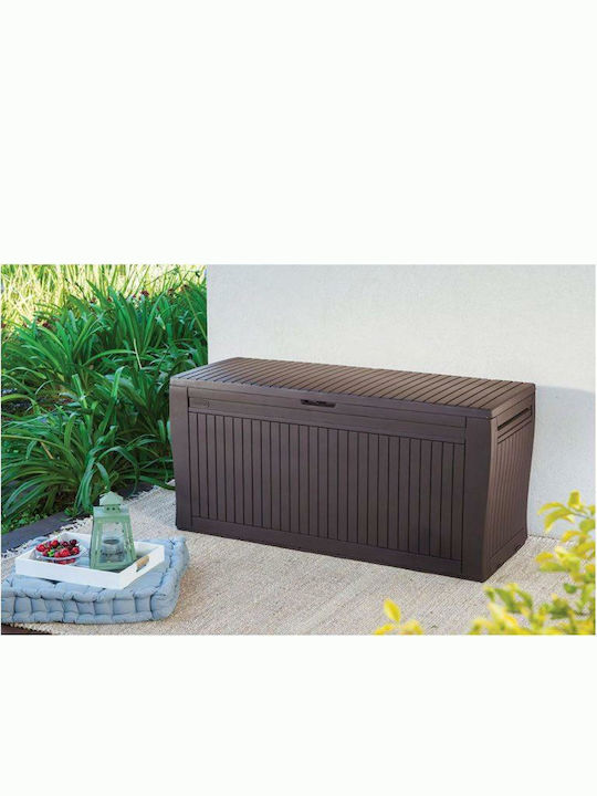 Keter Outdoor Storage Box Comfy 270lt Brown L117xW45xH57cm