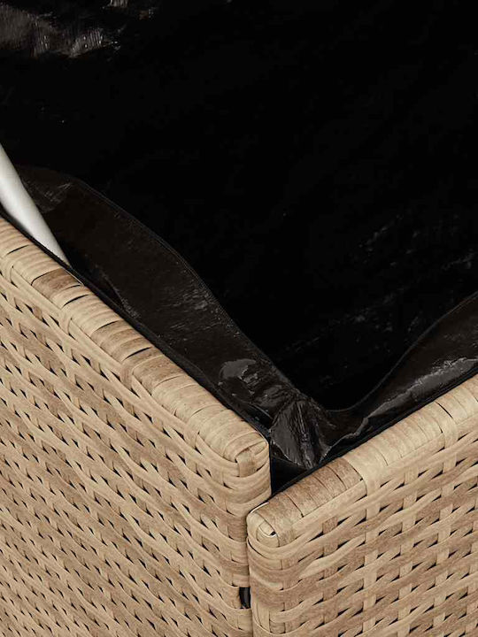 vidaXL Outdoor Storage Box Beige L110xW55xH73cm