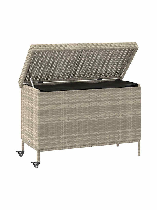 vidaXL Outdoor Storage Box Gray L110xW55xH73cm