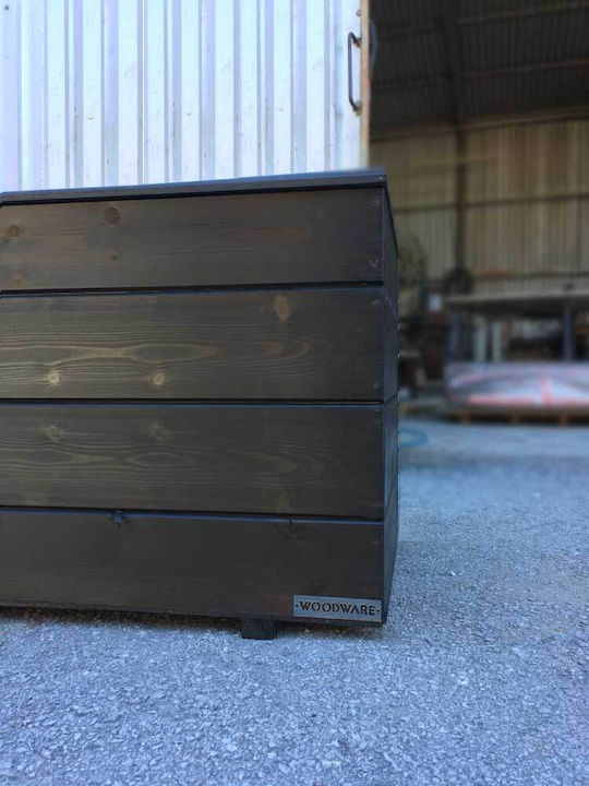Woodware Außenlagerbox 71.0280 Hölzernes Wenge L110xB45xH55cm