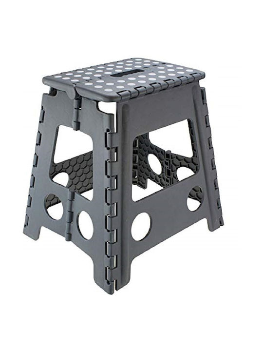 Plastic Outdoor Stool Grey 29x22x39cm E-1325
