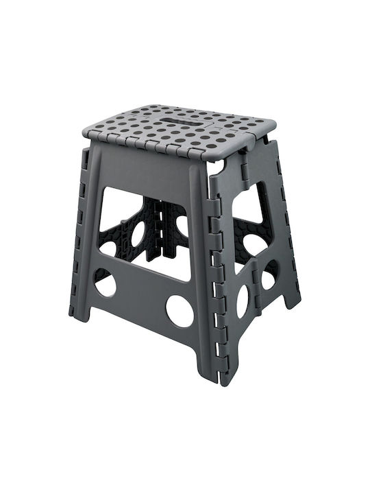 Plastic Outdoor Stool Grey 29x22x39cm E-1325
