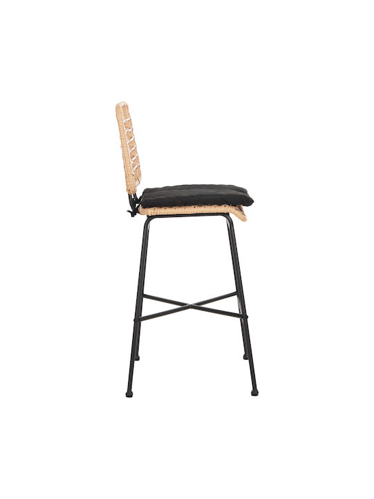 Stool for Bar Outdoor Allegra Black, Beige 46x46x99cm