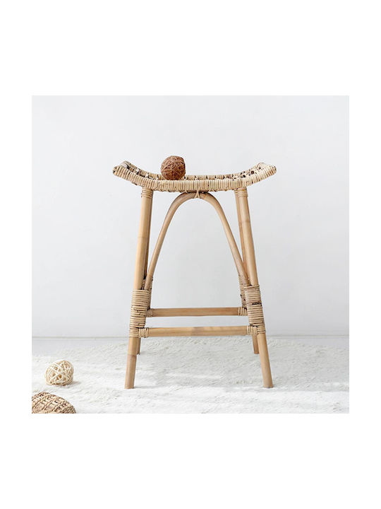 Taburet Rattan Haunani Bej 50x41x60cm Taburet Rattan Haunani Bej 50x41x60cm