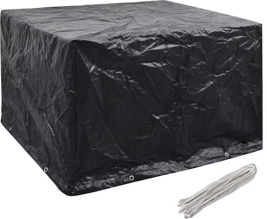 vidaXL Waterproof Dining Table Cover Black 135x135x90cm 2pcs
