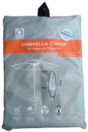 Home & Camp Waterproof Protective Umbrella Cover 30x30x210cm in Grey Colour