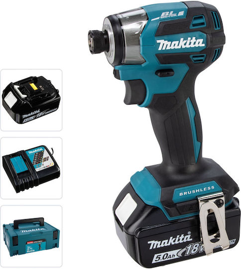 Makita DTD173RTJ Παλμικό Κατσαβίδι Μπαταρίας Brushless 18V 2x5Ah