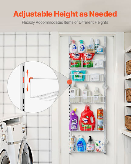 Vevor Pendant Shelf Inox 18x13.3x42cm White