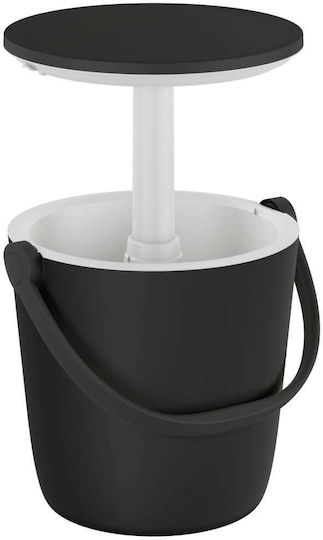 Plastic Masa Bar pentru spații exterioare mici Cărbune de lemn 36x36x35.5buc
