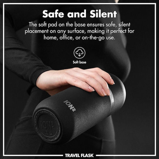 Ion8 Flask & Glass Thermos Bottles 700ml Black