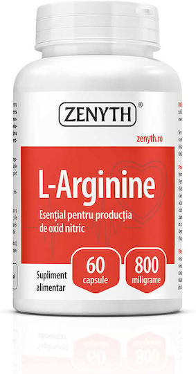 Zenyth Αργινίνη 800mg 60 Κάψουλες Original