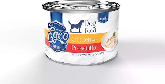 Egeo Pet Food Υγρή Τροφή Σκύλων σε Κονσέρβα με Κοτόπουλο 160gr