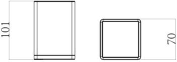 Acp Bathroom Accessory Set 6 Pieces – White Chrome