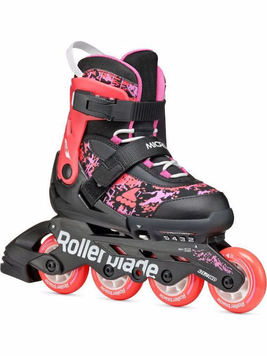 Rollerblade Microblade Sl Inline Αυξομειούμενα Rollers Μαύρα Παιδικά