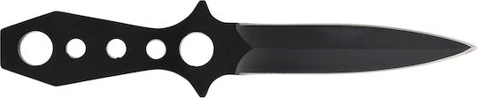 Fox Outdoor Double Edged Μαχαίρι Ρίψης Μαύρο σε Θήκη