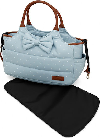 Kikka Boo Shoulder/Hand Diaper Bag Dotty Blue 43x13x42cm.