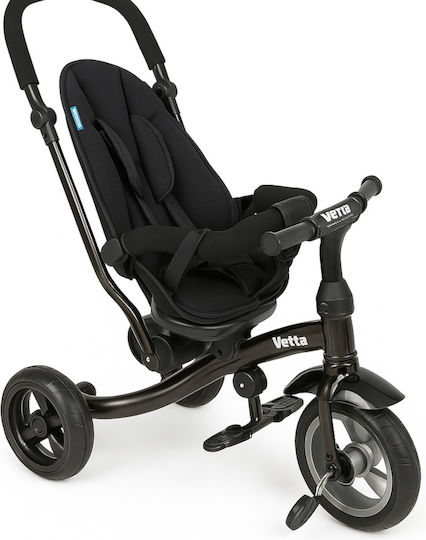 Kikka Boo Kids Tricycle Bicycle Melange Convertible with Storage Space, Tent & Parental Handle for 2-6 Years Brown