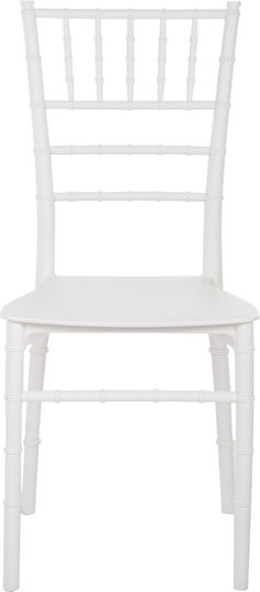 Καρέκλα Catering Πολυπροπυλενίου Tiffany Λευκή 40x46.5x88εκ.