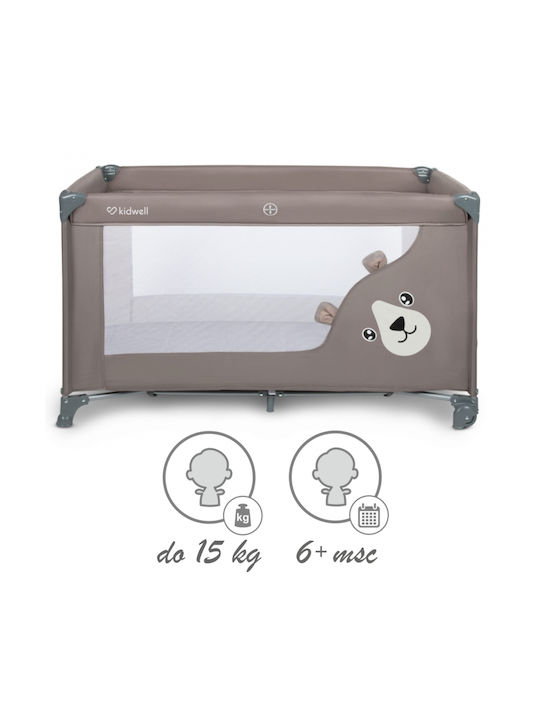 Kidwell Loc de joacă cu Saltea Bej 65x125cm