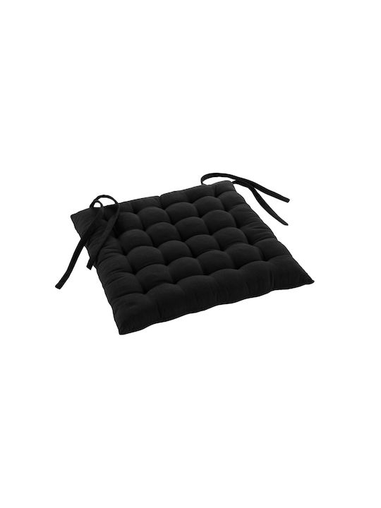 Douceur d'Intérieur Garden Chair Cushion Twily Black 38x38cm.