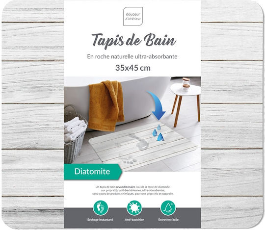 Douceur d'Intérieur Antiderapant Covoraș de Baie Alb 35x45buc