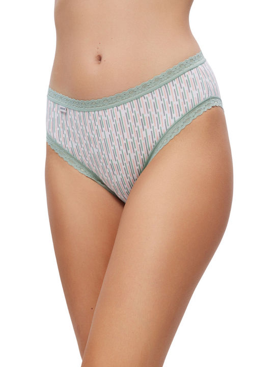 Βαμβακερά Femei Brazilia 2Pack cu Dantelă Khaki