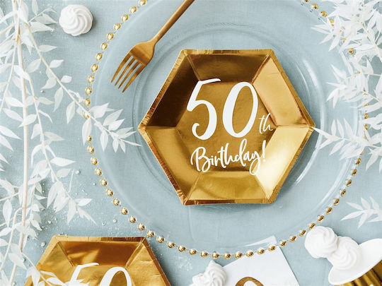PartyDeco Плоча за Парти 6 Бройки