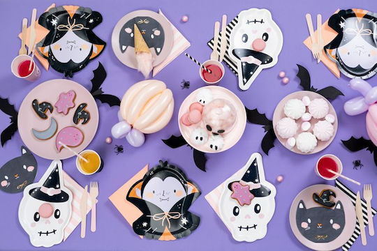 PartyDeco Πιάτο για Party Halloween 6τμχ