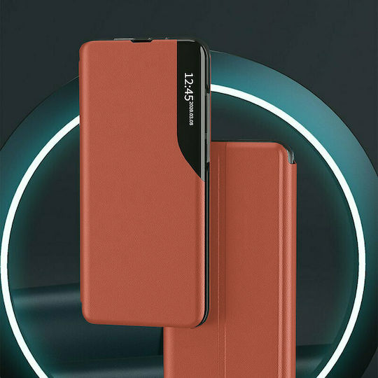 Techsuit Efold Brieftasche Gehärtetes Glas Orange (Poco X7 Pro)