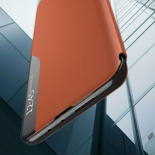 Techsuit Efold Brieftasche Gehärtetes Glas Orange (Poco X7 Pro)
