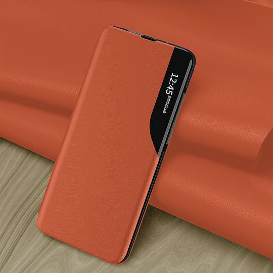 Techsuit Efold Brieftasche Gehärtetes Glas Orange (Poco X7 Pro)