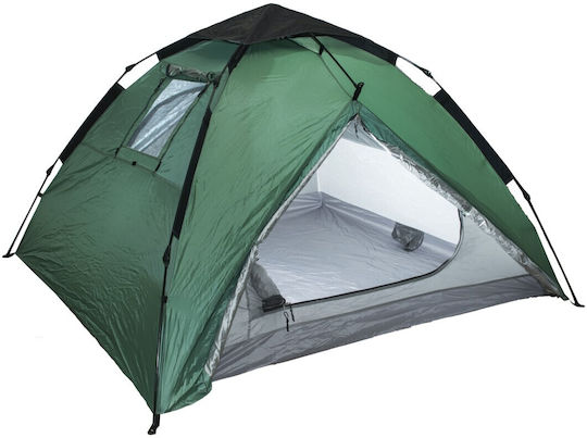 Campus Kenya Αυτόματη Σκηνή Camping Πράσινη με Διπλό Πανί 3 Εποχών για 3 Άτομα 205x205x135εκ.