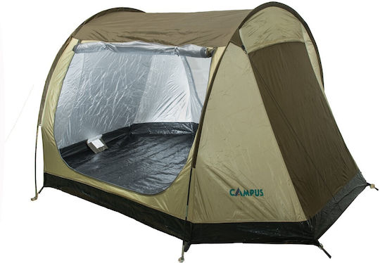 Campus Summer Camping Tent Tunnel Beige For 3 People 260x180x135cm