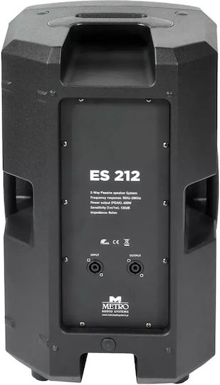 Metro ES212 Passive Speaker PA 150W with Woofer 12" 35x34.8x59.5cm.